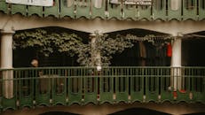 Elderly Man Sitting on the Terrace