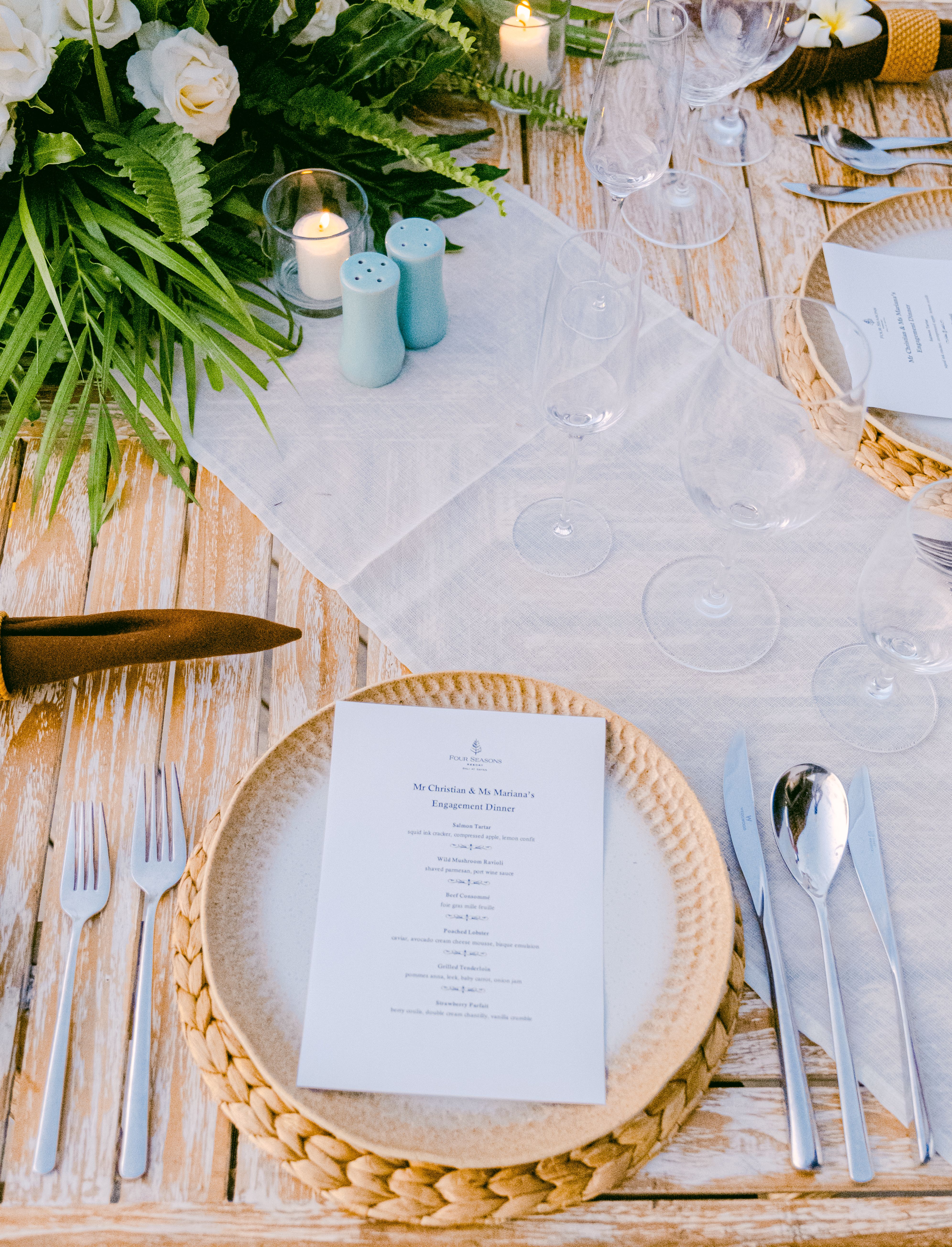 Menu and Silverware on Table · Free Stock Photo