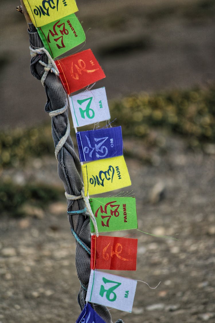 Rope With Colorful Pennants