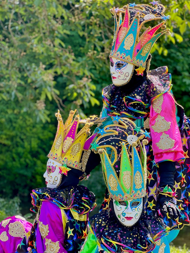 A Person In A Costume And Mask At The Carnival Of Venice 