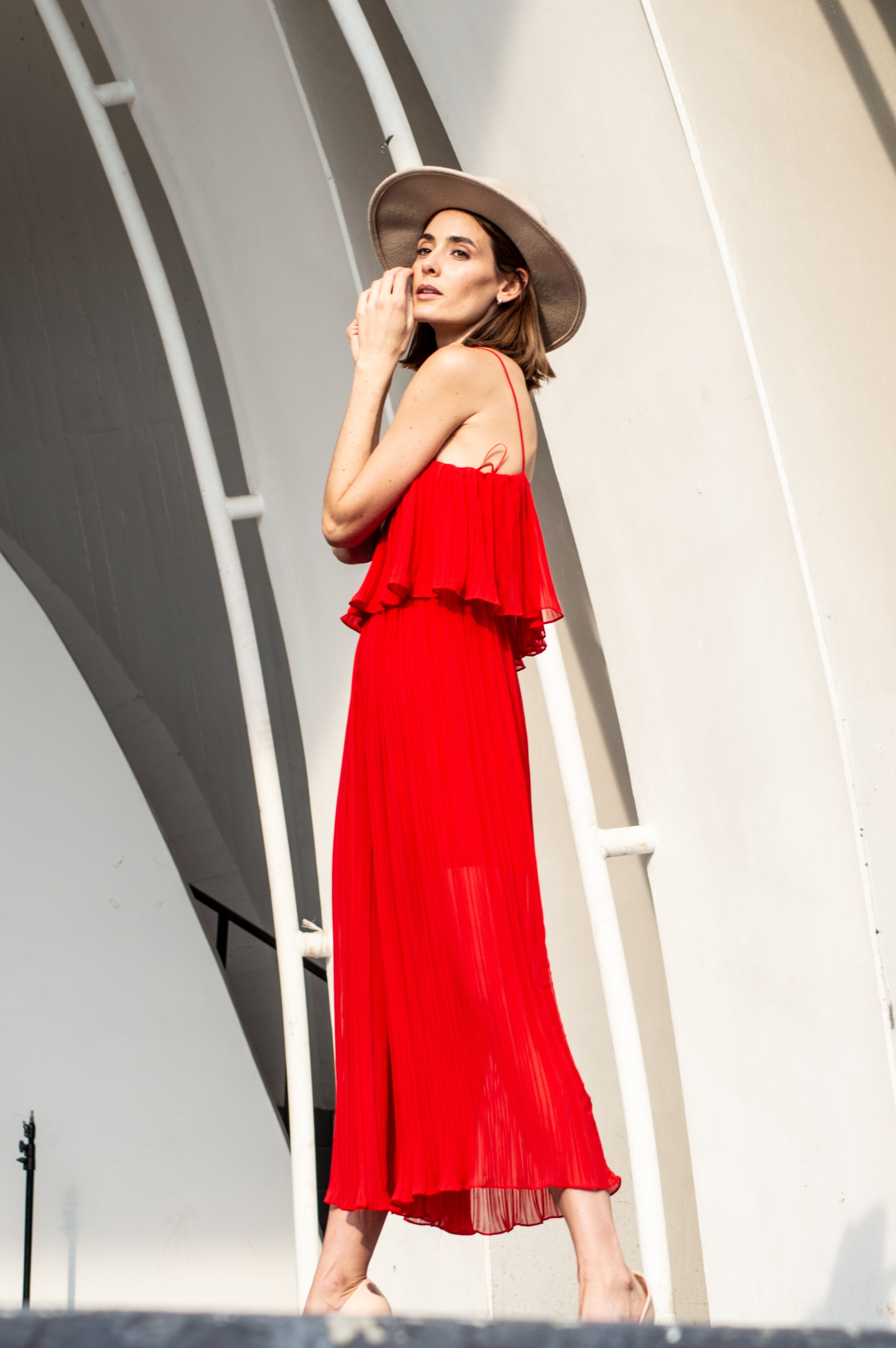 Model in Red Dress · Free Stock Photo