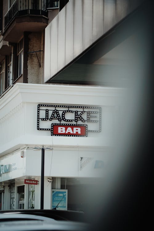 Bar Logo on White Wall