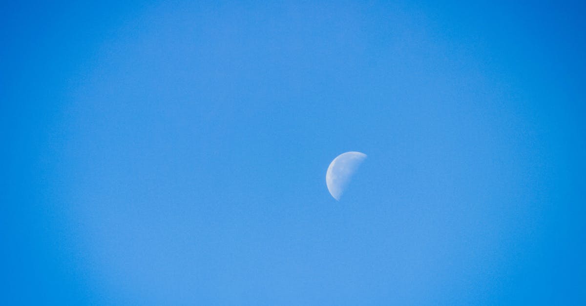 Free stock photo of daylight moon, half moon, moon