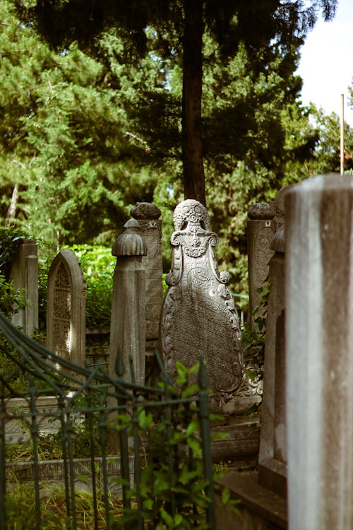 Old Stone Graves on Cemetery