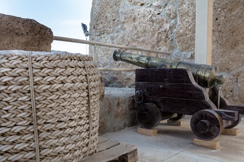 Historical Cannon in a Fortress 