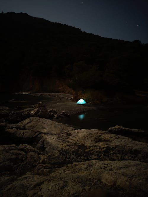 Free stock photo of camp, long exposure, night