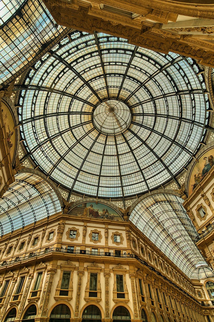 Dome Ceiling Of The Galleria Vittorio Emanuele II, Milan, Italy