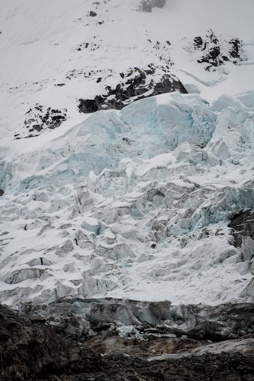 Foto stok gratis batu, gletser, gunung