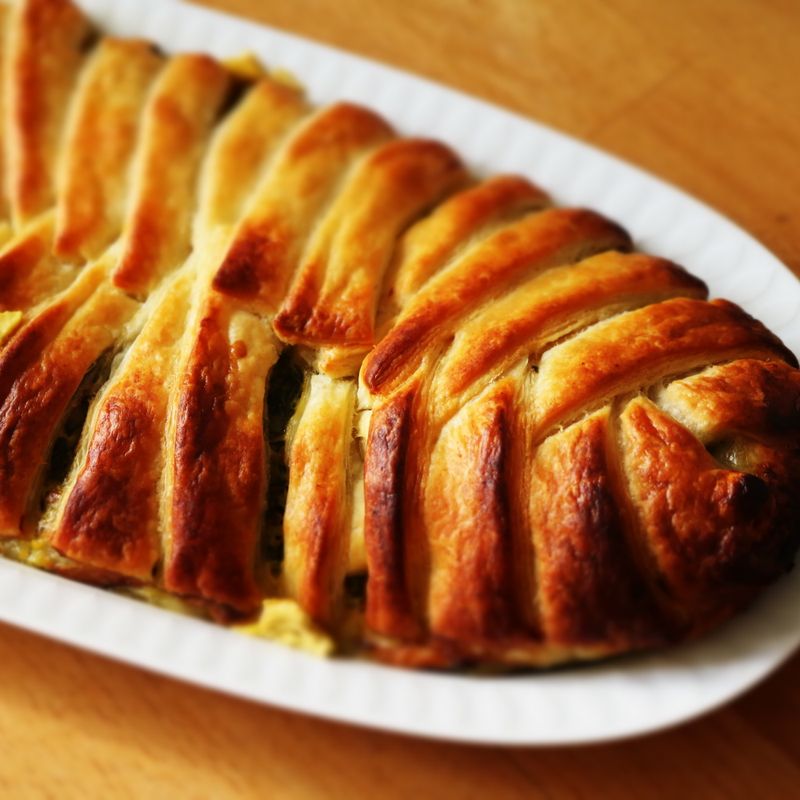 Roasted Beet and Goat Cheese Puff Pastry Tart
