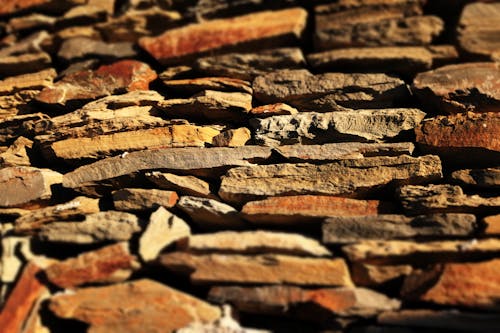 Shallow Focus Photography of Brown and Gray Concrete Stones