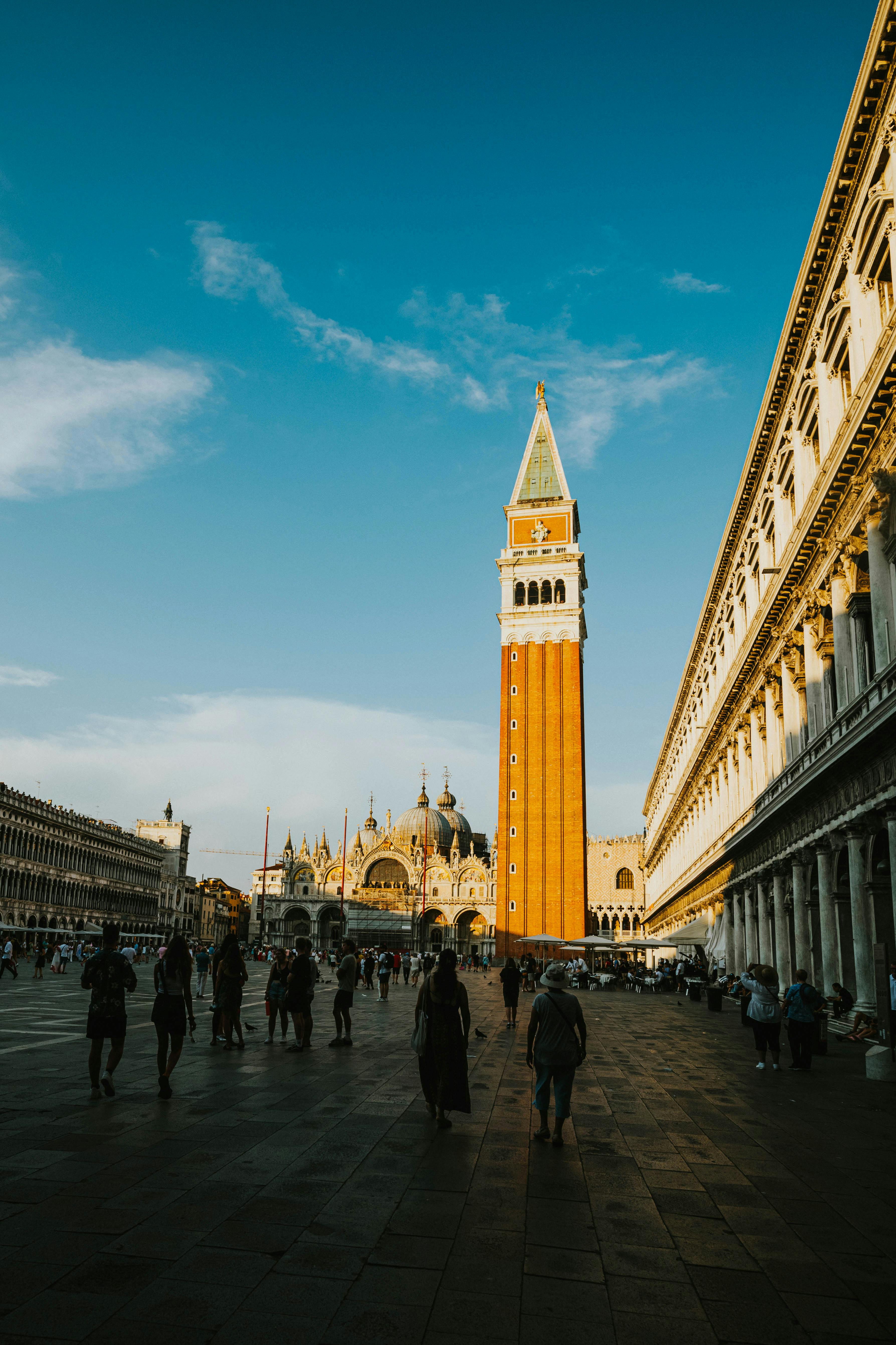 View at bell tower of Church of San Giovanni Elemosinario in Venice, Italy  Stock Photo - Alamy