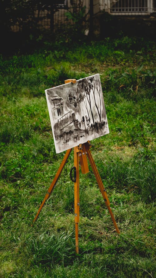 An Easel with a Painting