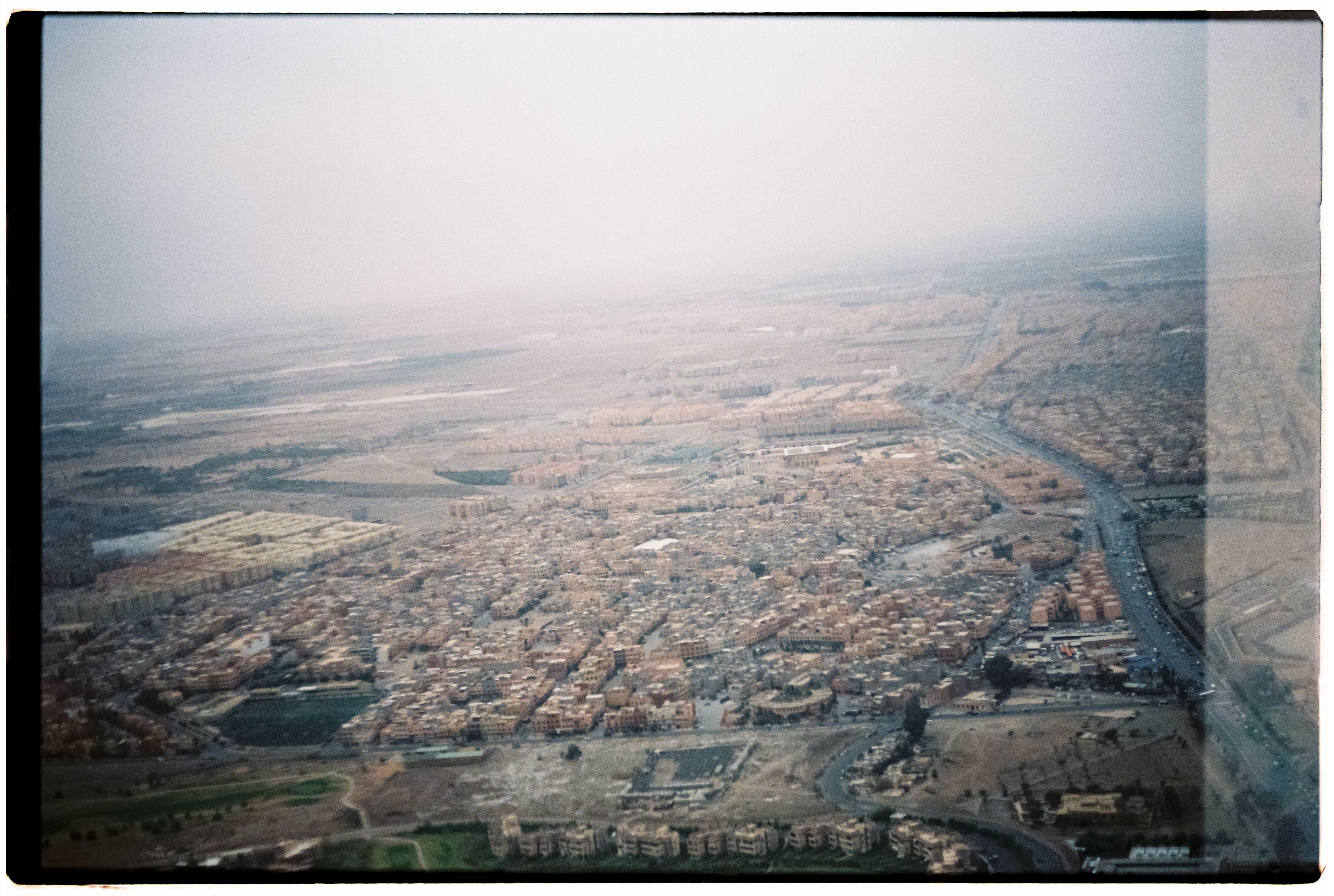 Aerial view of Marrakech medina