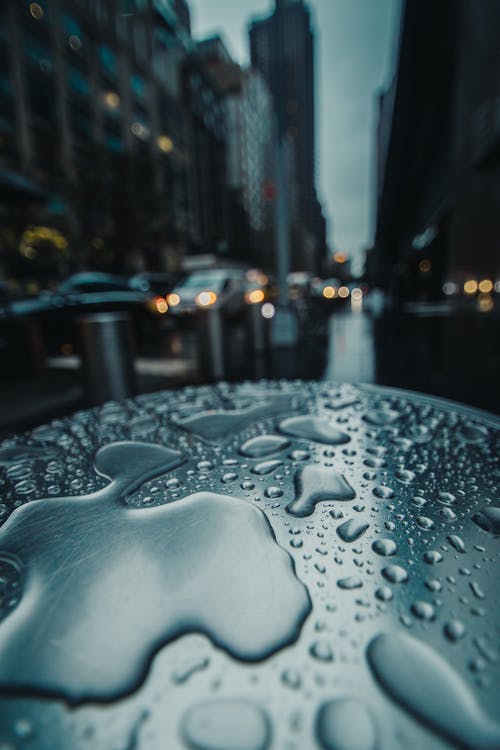 Close-Up Photo of Water Drops