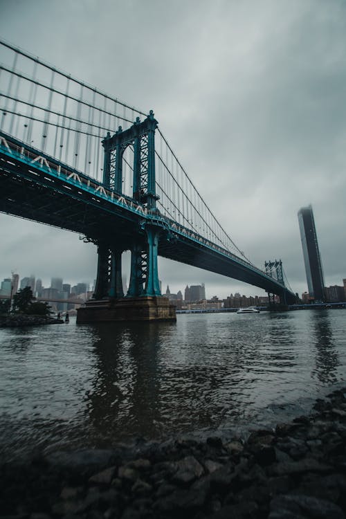 Selective Focus Photography of Beam Bridge