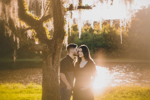 Affectionate Couple in Park