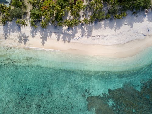 Δωρεάν στοκ φωτογραφιών με drone cam, mockup, oceanshore