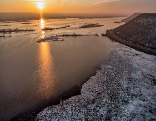 Darmowe zdjęcie z galerii z jezioro, krajobraz, lód