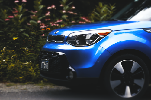 Free stock photo of blue, blue car, car Stock Photo