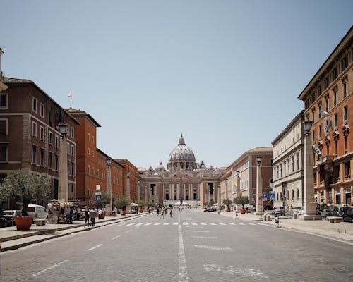 Бесплатное стоковое фото с via della conciliazione, архитектура в стиле барокко, ватикан