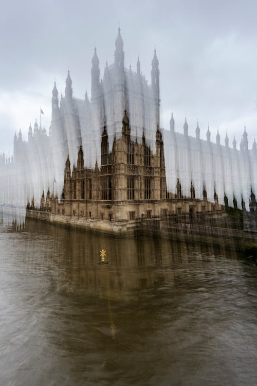 Blurred Westminster Abbey in London