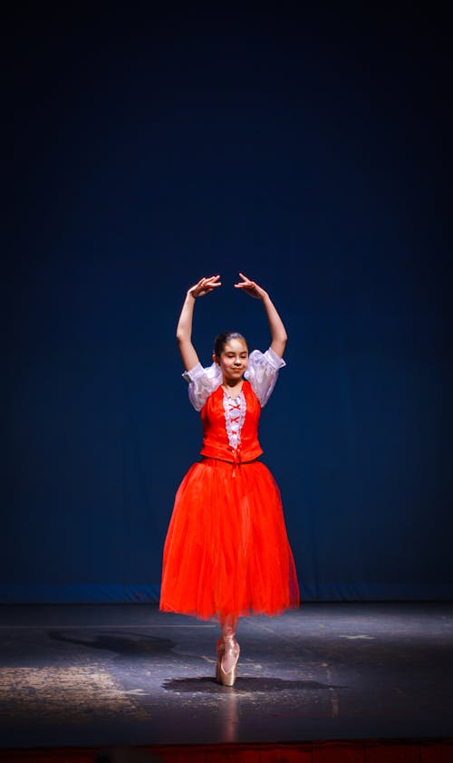 Ballerina on a Stage