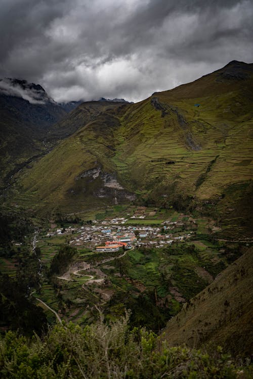 Town in a Mountain Valley 