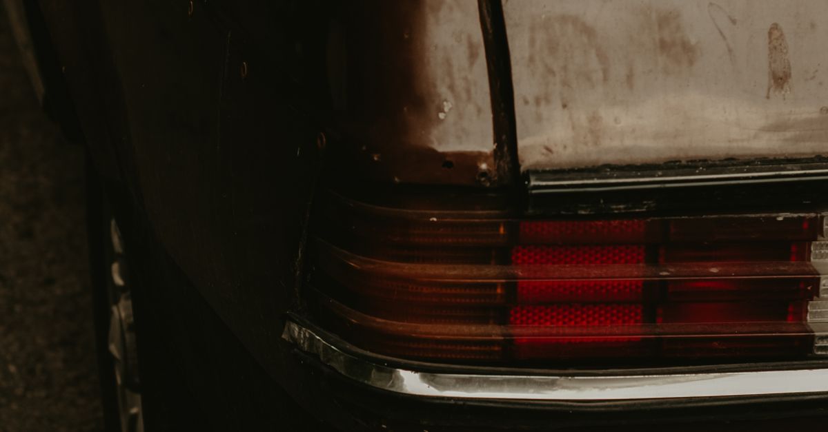 Rusty Back Rear of Rusty Car · Free Stock Photo