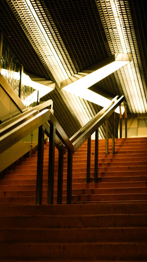 Illuminated Urban Staircase