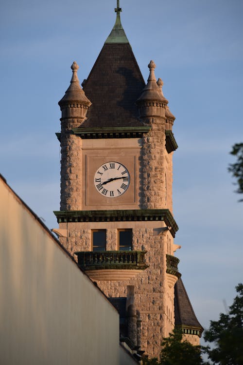 Základová fotografie zdarma na téma budova, církev, hodiny