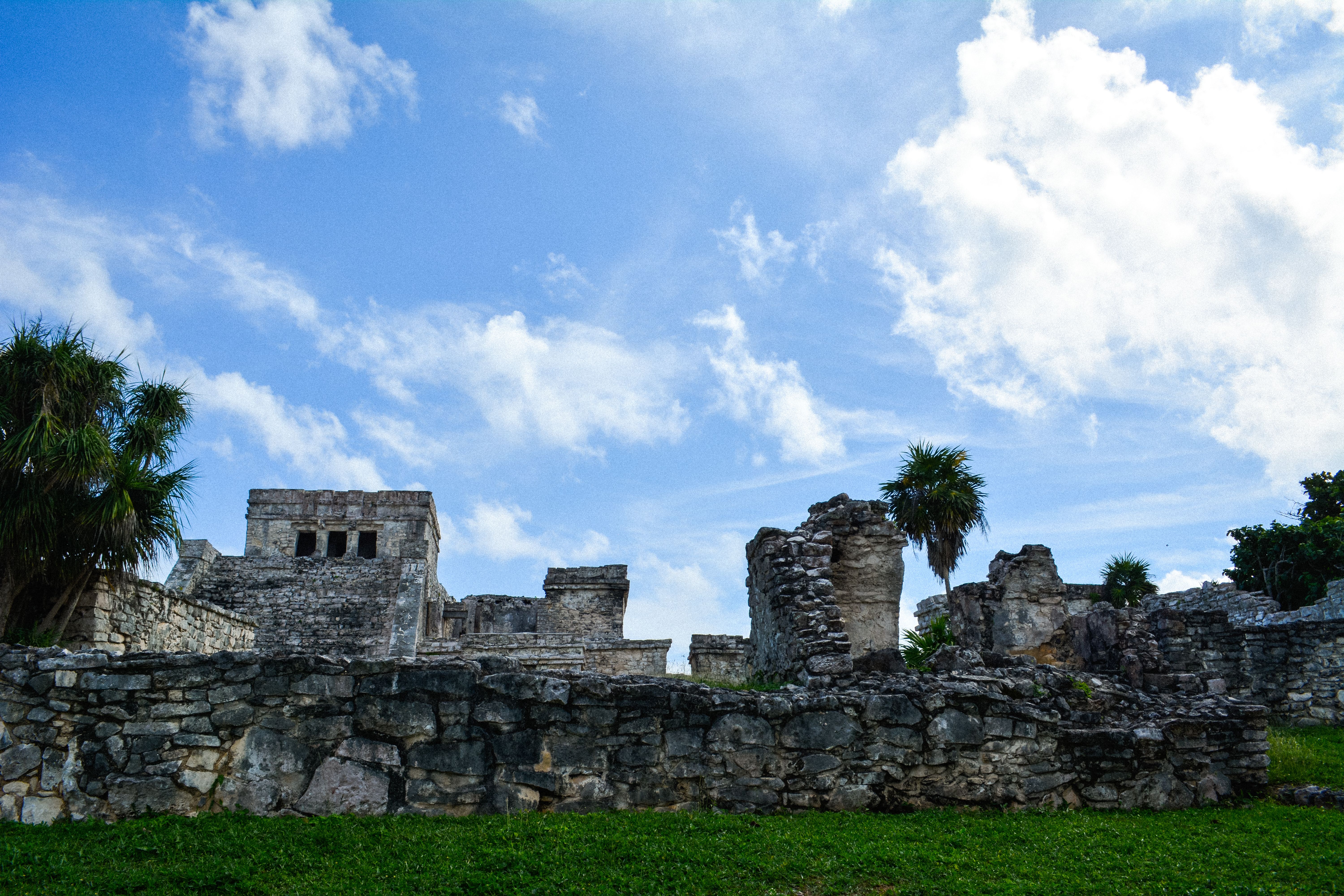 Ruines de Tulum avec vue sur la mer des Caraïbes