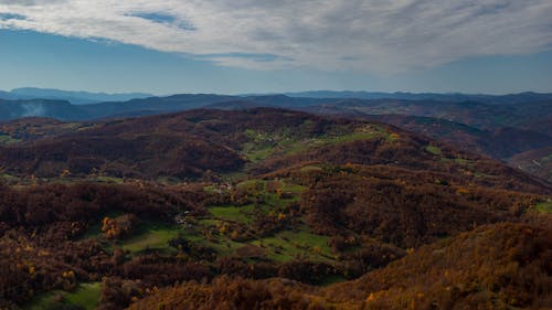 Green Hills in Countryside