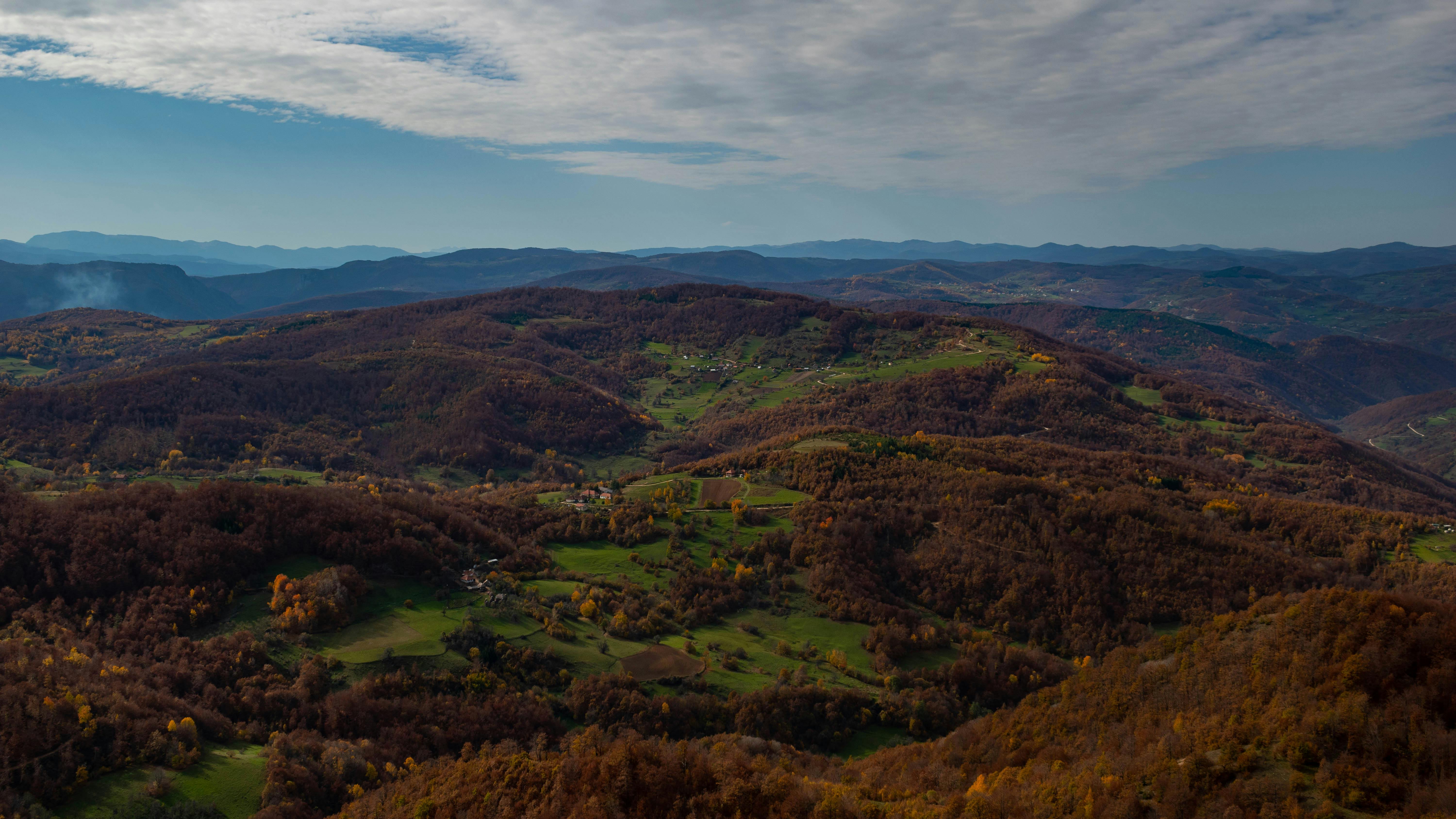 Forest and Hills behind · Free Stock Photo