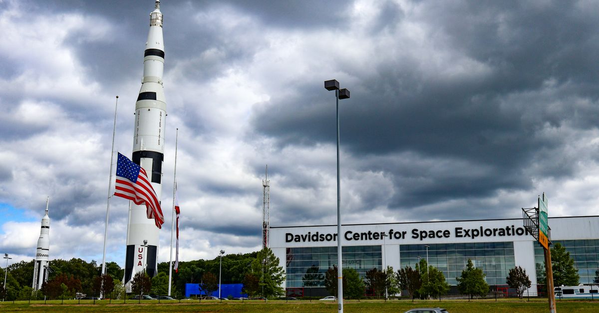 The Saturn V rocket at Davidson Center for Space Exploration, Huntsville, AL.