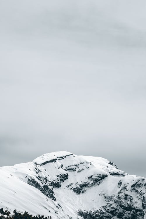 Rocky Mountain Peak in Snow