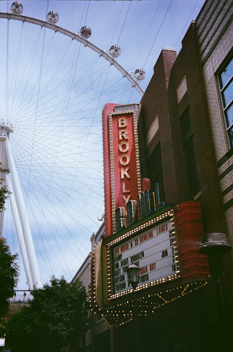 Entrance To The Brooklyn Bowl In Las Vegas, United States