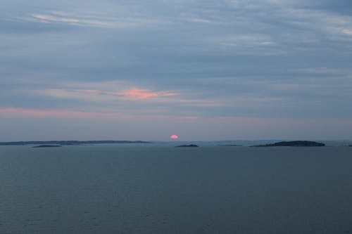 Overcast over Sea at Dusk