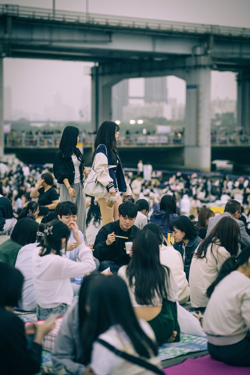 crowded festival korea