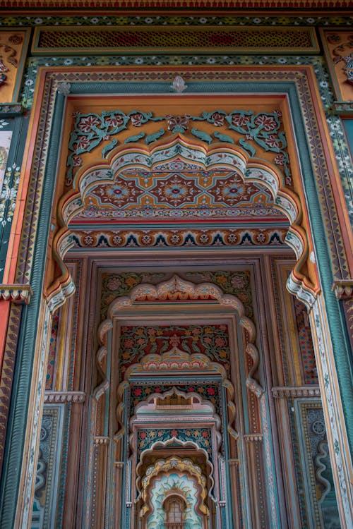 Bright Ornaments of Patrika Gate, Jaipur, India