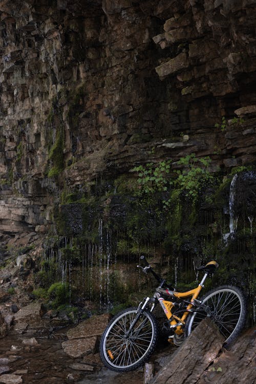 Bicycle by the Waterfall 