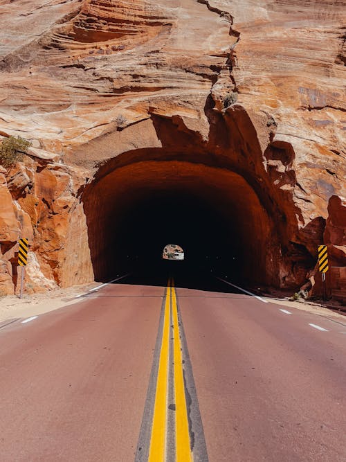 Sunlit Road towards Tunnel