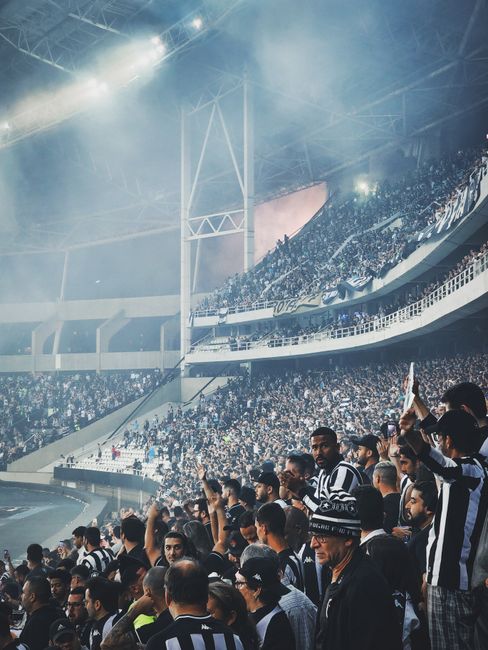 Financial analysis chart showing sports industry market trends in the Middle East