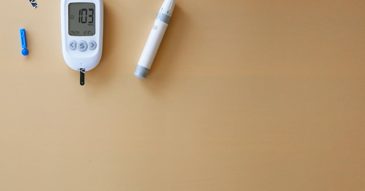 A blood sugar meter and a blood pressure monitor