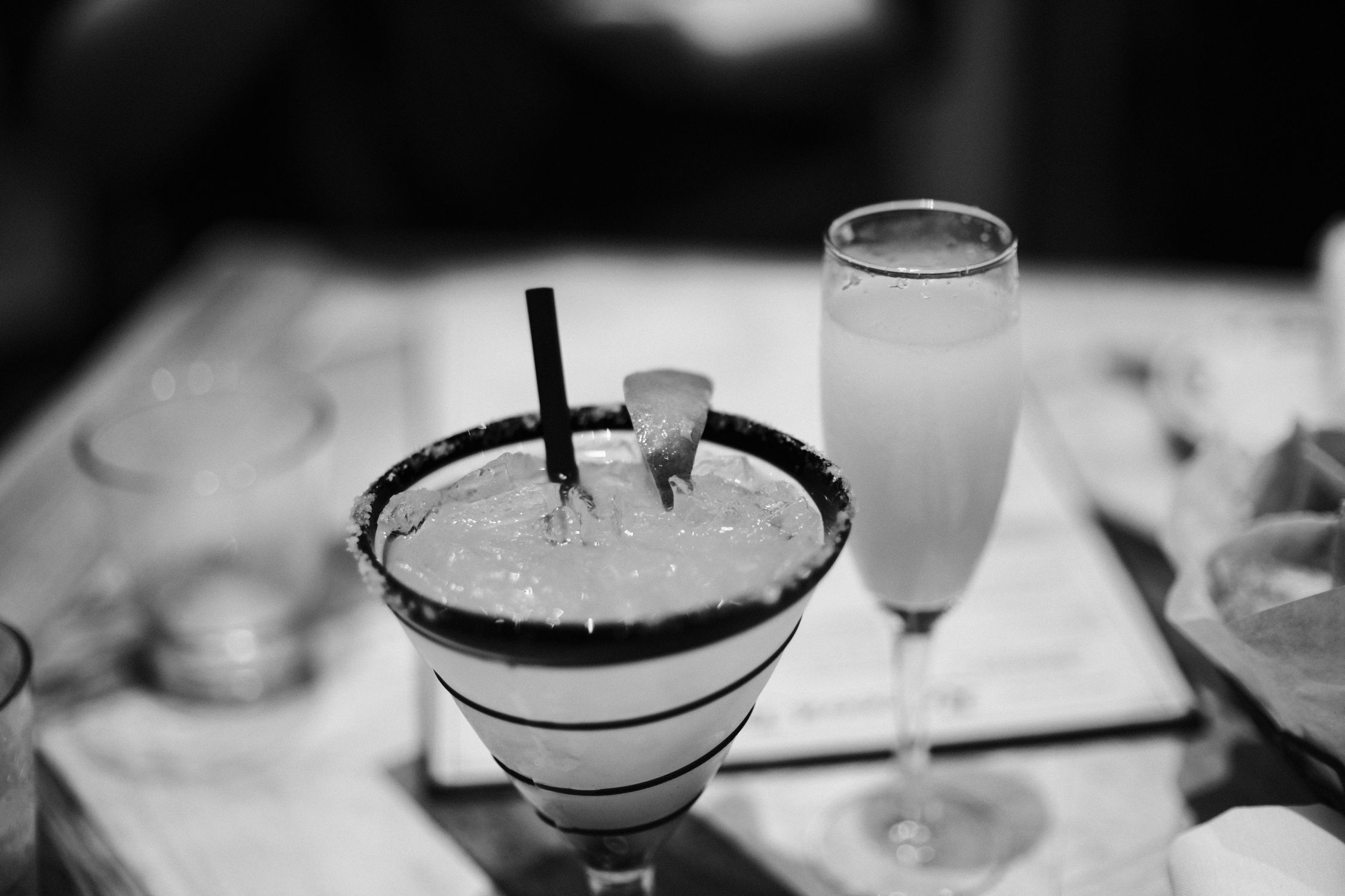Cocktail In Black And White Free Stock Photo Cocktail In Black And White Free Stock Photo