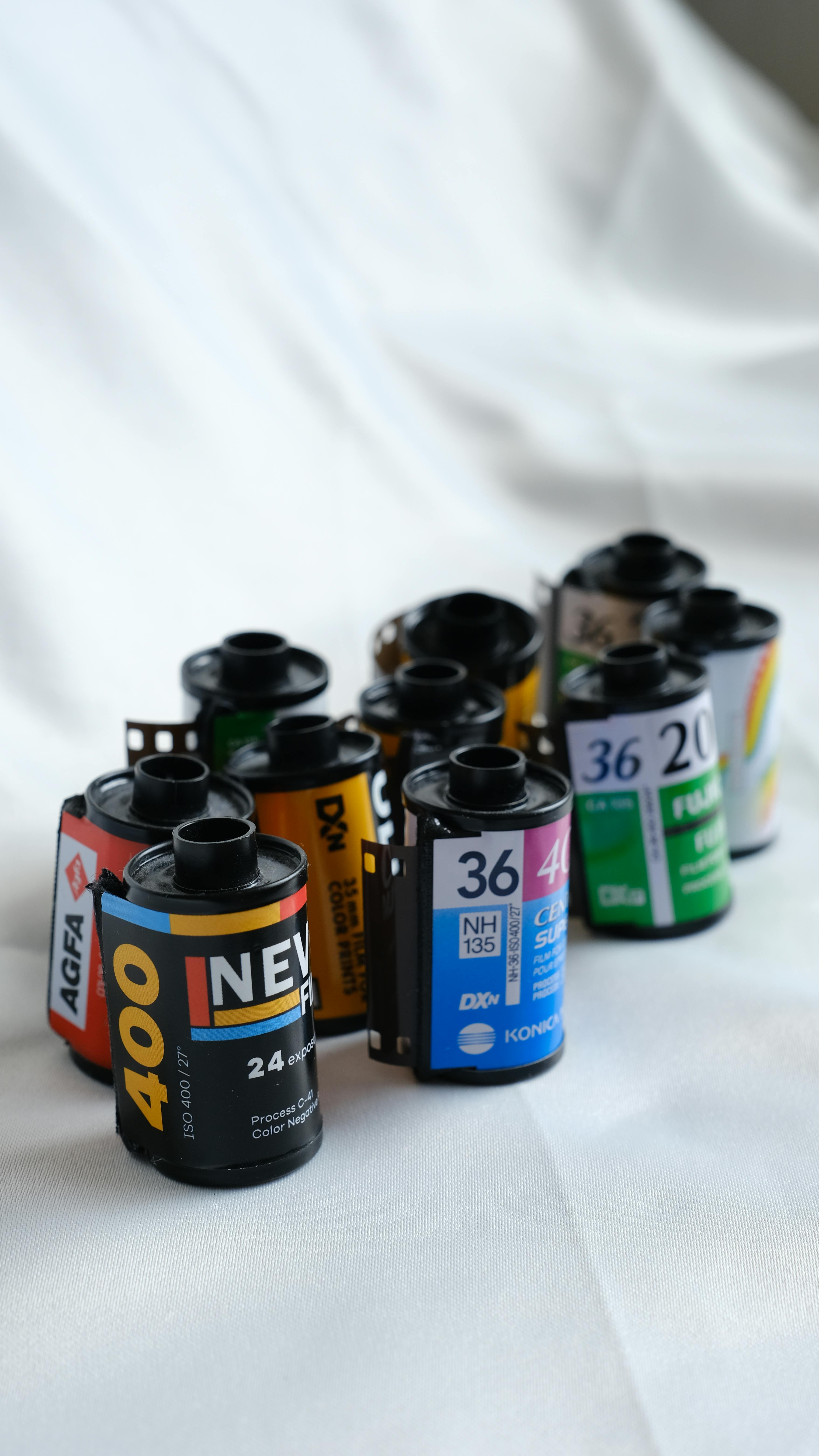 A Group of Photographic Films · Free Stock Photo