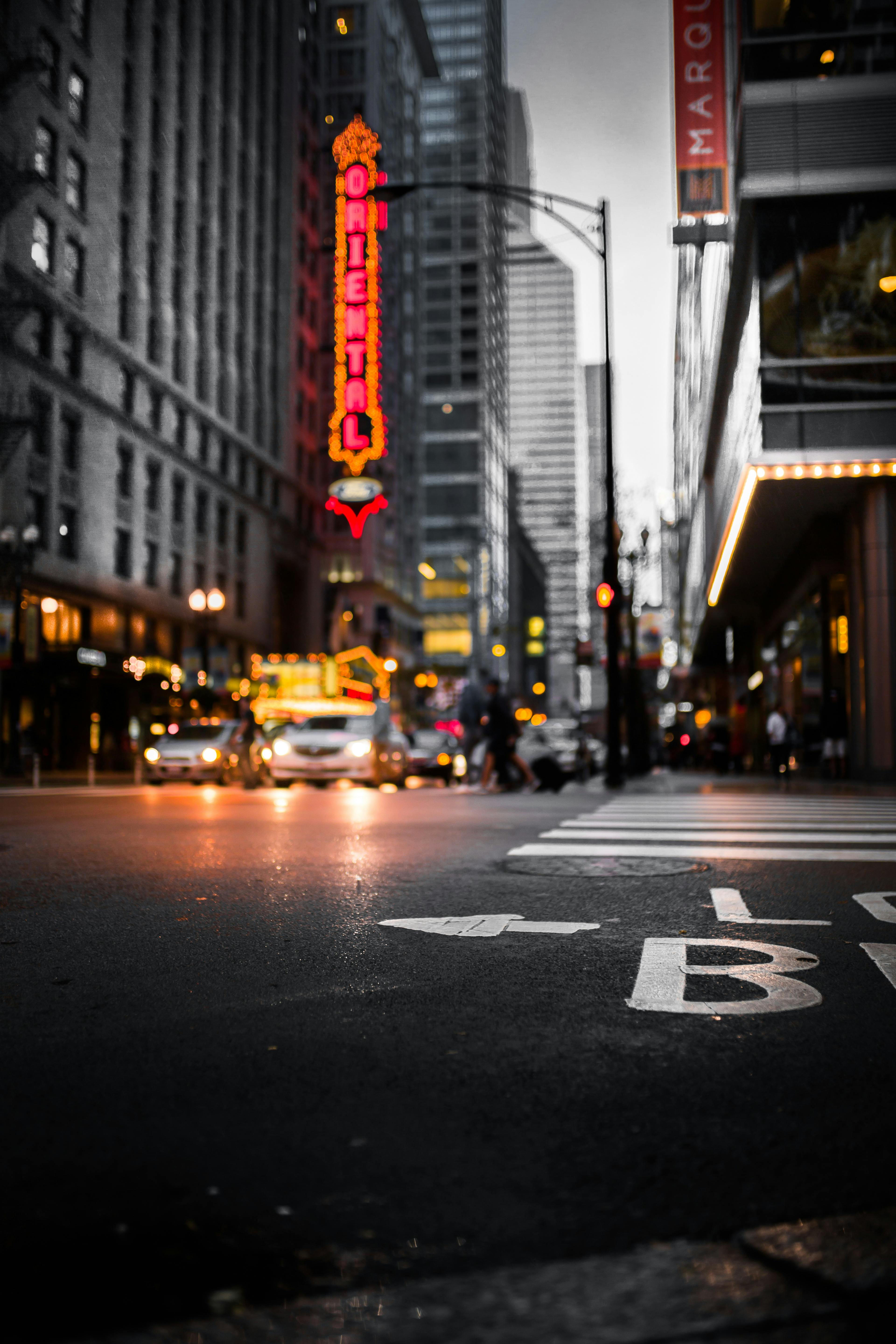 selective focus photo of road