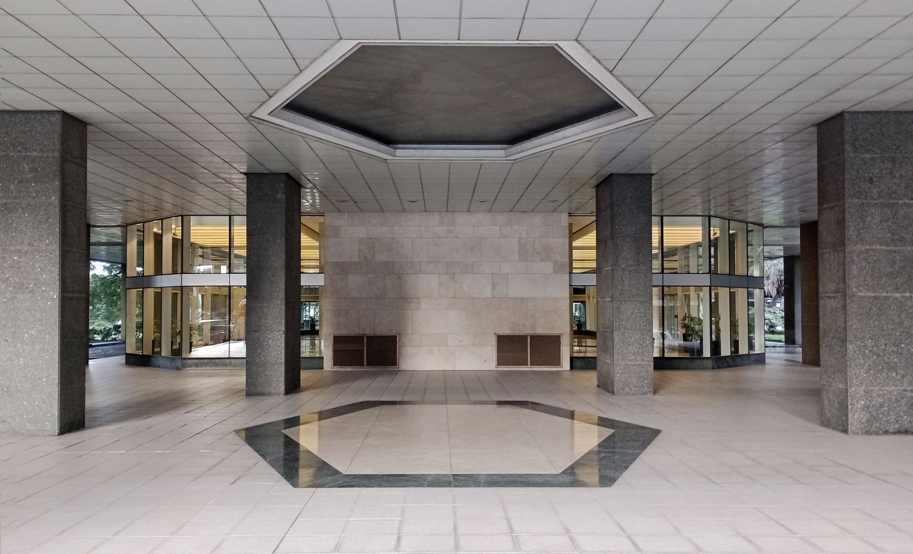 downtown office tower lobby