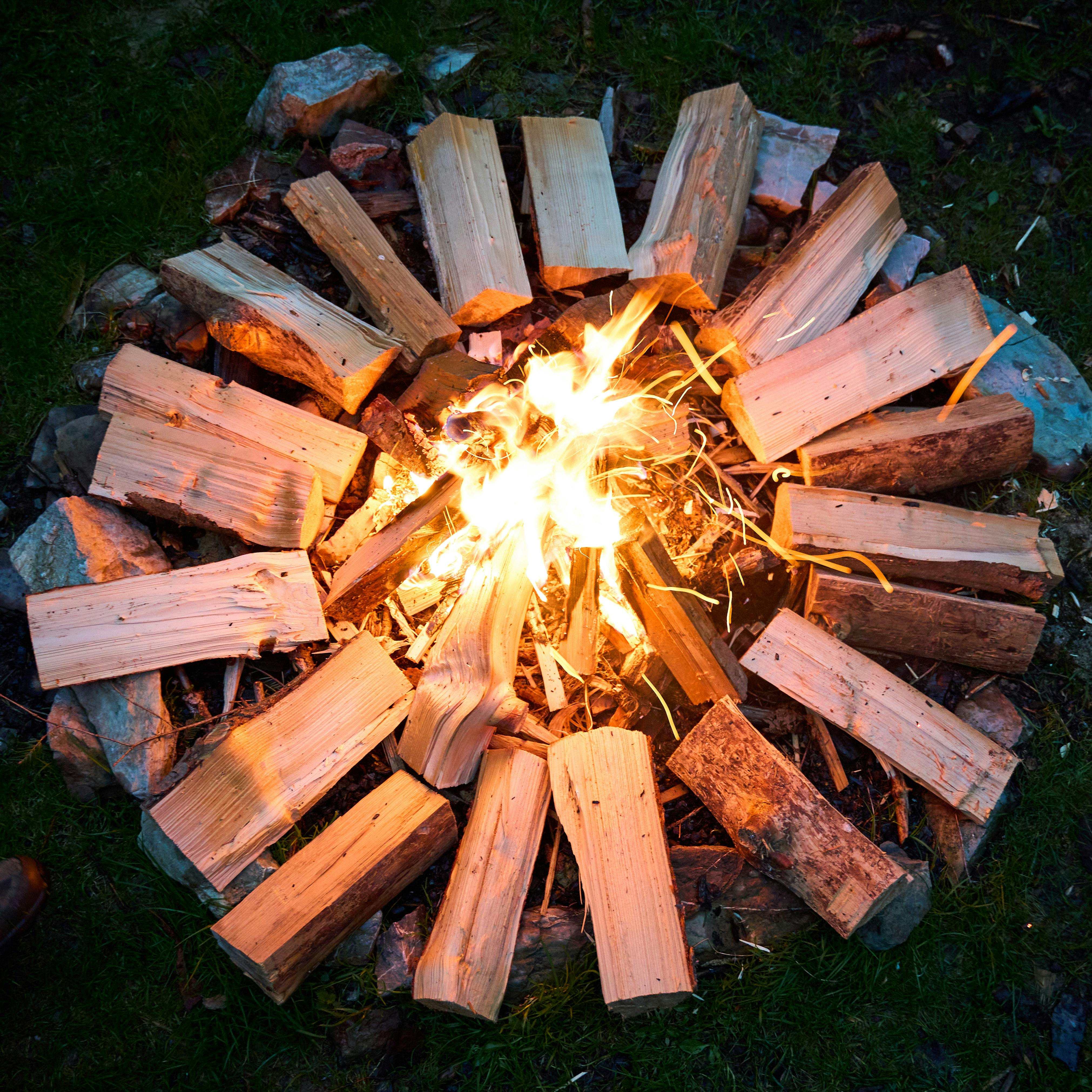 Upside-Down Fire Lay