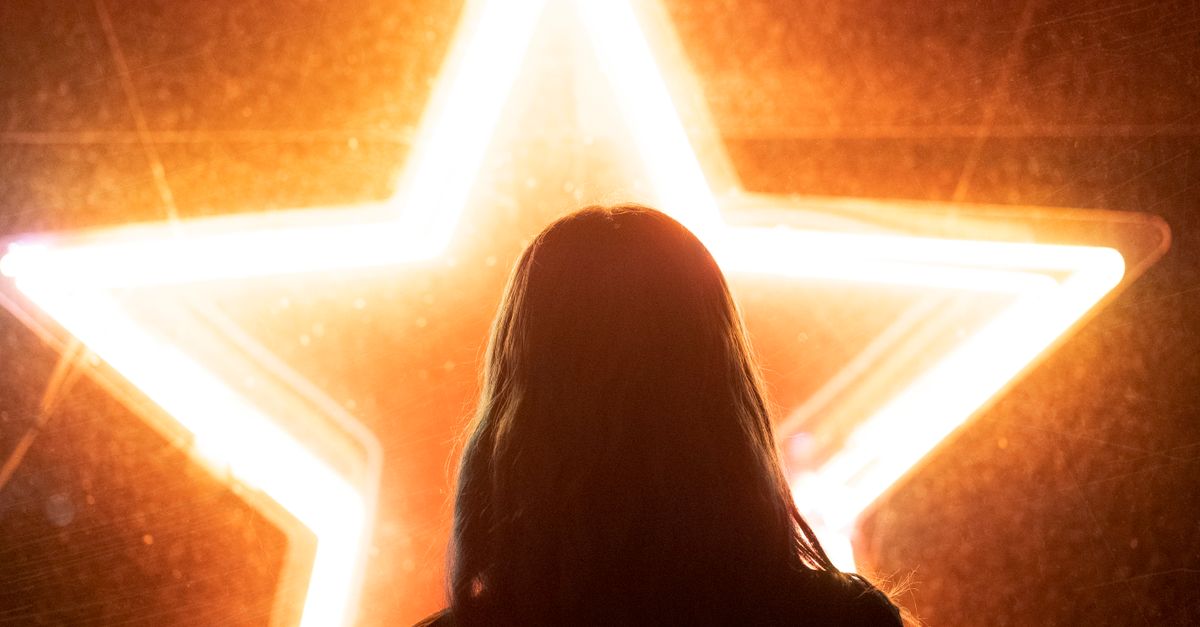 Star Woman Star Light behind Woman · Free Stock Photo