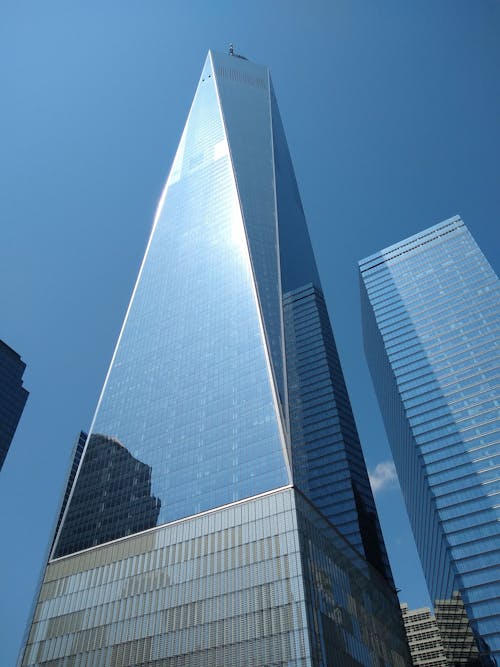 Glass Modern Skyscrapers in a City 